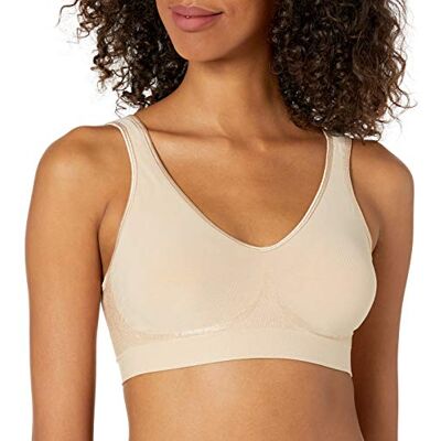 Bali Women's Comfort Revolution Wire Free Bra,Nude,38C Bali Women's Comfort Revolution Wire Free Bra,Nude,38C