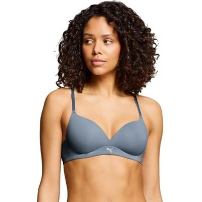PUMA Soft Padded Bra voor dames, Native Blue, 75D PUMA Soft Padded Bra voor dames, Native Blue, 75D
