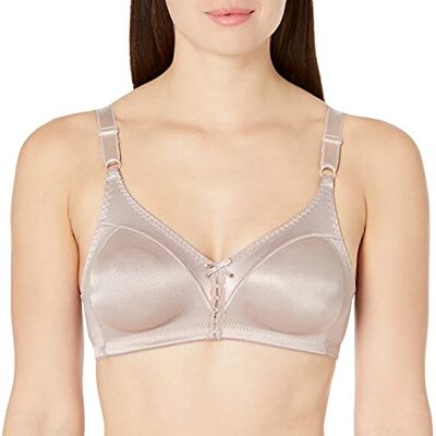 Bali Vrouwen Dubbele Ondersteuning Draadloze BH Volledige Dekking, Avond Blush, 95D Bali Vrouwen Dubbele Ondersteuning Draadloze BH Volledige Dekking, Avond Blush, 95D
