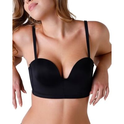 Wonderbra Ultieme beha met open rug, Zwart, 70C Wonderbra Ultieme beha met open rug, Zwart, 70C
