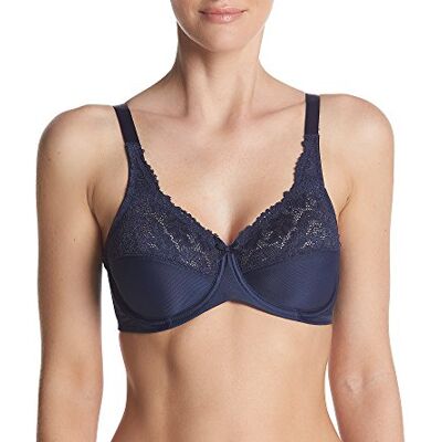 Bali Maidenform Lilyette Microfiber Minimizer BH voor dames, Blauw, 90E Bali Maidenform Lilyette Microfiber Minimizer BH voor dames, Blauw, 90E