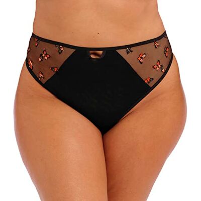Elomi Dames Sachi String Slipje, Zwarte Vlinder, 3XL, Zwarte Vlinder Elomi Dames Sachi String Slipje, Zwarte Vlinder, 3XL, Zwarte Vlinder