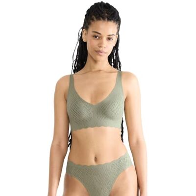 Sloggi Zero Feel Bliss Soft Bra Moss Green Old, Moss Green Old, L Sloggi Zero Feel Bliss Soft Bra Moss Green Old, Moss Green Old, L