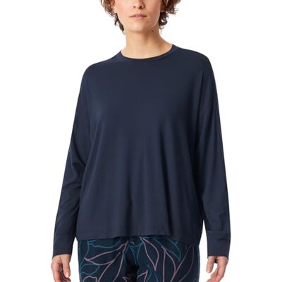 Schiesser Dames slaapshirt lange mouwen modal-mix + Relax nachthemd, Nachtblauw_182051, 36 Schiesser Dames slaapshirt lange mouwen modal-mix + Relax nachthemd, Nachtblauw_182051, 36