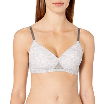 Hanes Dames Oh So Light Draadloze T-shirtbeha met ComfortFlex Fit en Comfort Foam, Koelste grijze heide, 3XL Hanes Dames Oh So Light Draadloze T-shirtbeha met ComfortFlex Fit en Comfort Foam, Koelste grijze heide, 3XL