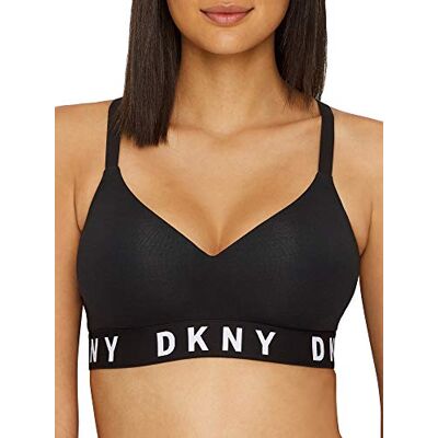 DKNY Cozy Boyfriend Beha voor dames, zonder wirefree push-up-beha, ondoorzichtig, zwart/wit, XL DKNY Cozy Boyfriend Beha voor dames, zonder wirefree push-up-beha, ondoorzichtig, zwart/wit, XL