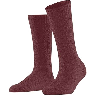FALKE Dames Sokken Modish Fest W So wol viskose kasjmier eenkleurig 1 paar, Bruin Cayenne 5950, 35-38 FALKE Dames Sokken Modish Fest W So wol viskose kasjmier eenkleurig 1 paar, Bruin Cayenne 5950, 35-38
