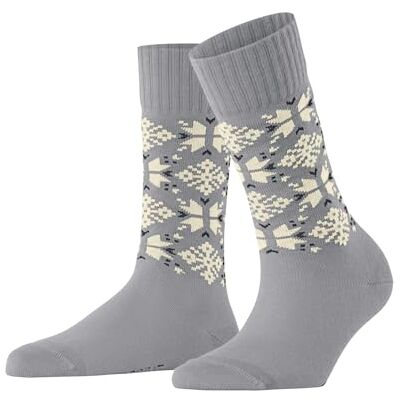 ESPRIT Dames Sokken Winter Star W So katoen wol gedessineerd 1 paar, Grijs Silver 3290, 35-38 ESPRIT Dames Sokken Winter Star W So katoen wol gedessineerd 1 paar, Grijs Silver 3290, 35-38