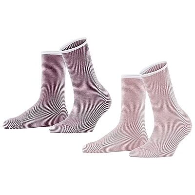 ESPRIT Dames Sokken Allover Stripe 2-Pack W SO Katoen Gedessineerd Multipack 2 Paar, Veelkleurig (Sortiment 0130), 35-38 ESPRIT Dames Sokken Allover Stripe 2-Pack W SO Katoen Gedessineerd Multipack 2 Paar, Veelkleurig (Sortiment 0130), 35-38