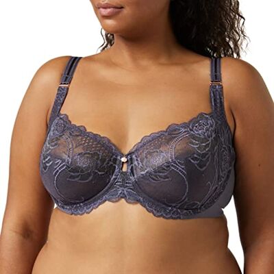 Triumph dames bh Wild Peony Florale W, Pebble Grey, 95D Triumph dames bh Wild Peony Florale W, Pebble Grey, 95D