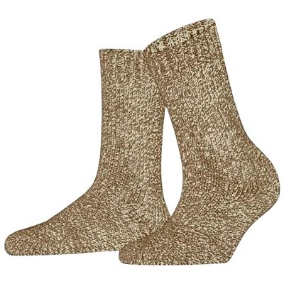 FALKE Dames Sokken Marble Cloud W So wol katoen gedessineerd 1 paar, Geel Old Brass 1220, 35-38 FALKE Dames Sokken Marble Cloud W So wol katoen gedessineerd 1 paar, Geel Old Brass 1220, 35-38