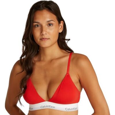 Calvin LICHT gevoerde driehoek voor dames, rood, XL, Rood (gesmolten), 56 Calvin LICHT gevoerde driehoek voor dames, rood, XL, Rood (gesmolten), 56