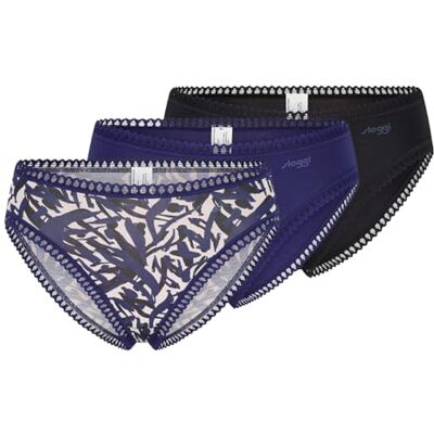 Sloggi Dames Underwear, Blue Dark Combination, L Sloggi Dames Underwear, Blue Dark Combination, L