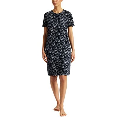 Uncover by Schiesser dames nachthemd korte mouwen, Donkerblauw-gem., 36 Uncover by Schiesser dames nachthemd korte mouwen, Donkerblauw-gem., 36