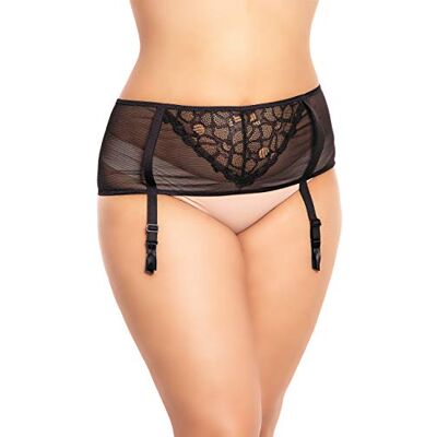 BIGGI BIG Jarretelgordel plus size Flirt -zwart-52-54 (3XL) BIGGI BIG Jarretelgordel plus size Flirt -zwart-52-54 (3XL)