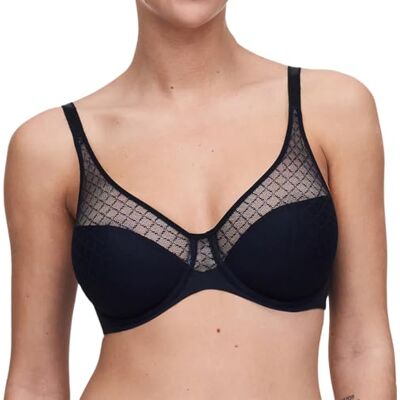 Chantelle Dames Norah Chic Onderdraad BH Gevormd, Zwart, 34D, Zwart, 75D Chantelle Dames Norah Chic Onderdraad BH Gevormd, Zwart, 34D, Zwart, 75D