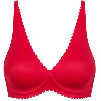 DIM Gevormde beha met voorgevormde cups voor dames, 1 stuk, Cheri rood, 70B DIM Gevormde beha met voorgevormde cups voor dames, 1 stuk, Cheri rood, 70B