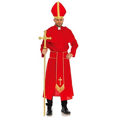 Leg Avenue Cardinal Kostüm, rot, Größe: X-Large (EUR 42) Leg Avenue Cardinal Kostüm, rot, Größe: X-Large (EUR 42)