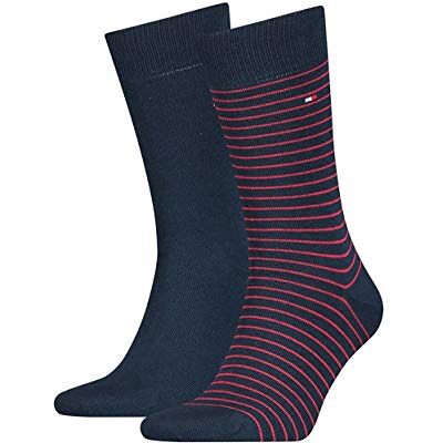 Tommy Hilfiger Small Stripe Men's Socks (2 Pack) heren sokken (2-Pack) Tommy Hilfiger Small Stripe Men's Socks (2 Pack) heren sokken (2-Pack)