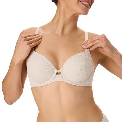 Maidenform Dames Custom Lift, One Fab Fit Underwirre, Convertible Straps, Full Coverage Bra BH, Beige Biscuit Tip, 80B Maidenform Dames Custom Lift, One Fab Fit Underwirre, Convertible Straps, Full Coverage Bra BH, Beige Biscuit Tip, 80B