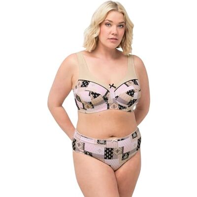 Ulla Popken , Dames, grote maten, reliëfbeha, Timeless Elegance, zwart, 90C Ulla Popken , Dames, grote maten, reliëfbeha, Timeless Elegance, zwart, 90C
