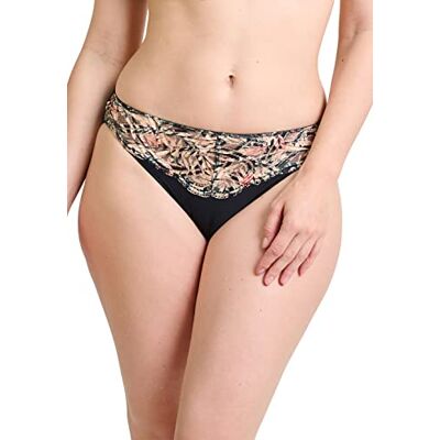 Sans Complexe Elise Fantaisy 60PAH62 Slip, tropische druk, zwart, 42/44 Sans Complexe Elise Fantaisy 60PAH62 Slip, tropische druk, zwart, 42/44