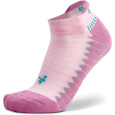 Balega Dames zilveren No Show sokken, super roze, M Balega Dames zilveren No Show sokken, super roze, M