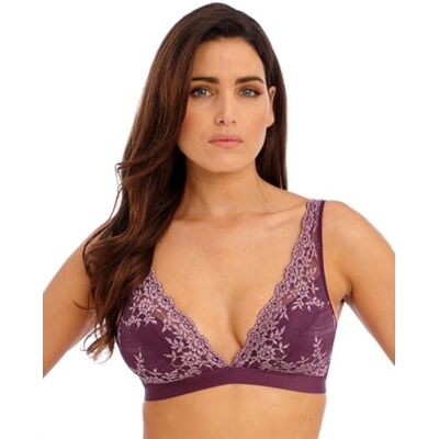 Wacoal Dames Embrace Lace Soft Cup BH, Italiaanse pruim/valeriaan, 38 Wacoal Dames Embrace Lace Soft Cup BH, Italiaanse pruim/valeriaan, 38