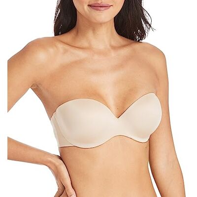 Maidenform Comfort Devotion Strapless beha voor dames, Latte lift, 80A Maidenform Comfort Devotion Strapless beha voor dames, Latte lift, 80A