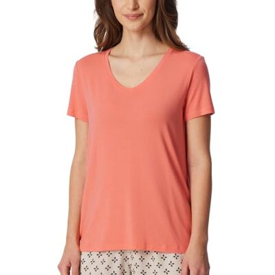 Schiesser Dames slaapshirt korte mix Relax Pyjama-top, perzik_182638, 36, Perzik 182638, 36 Schiesser Dames slaapshirt korte mix Relax Pyjama-top, perzik_182638, 36, Perzik 182638, 36