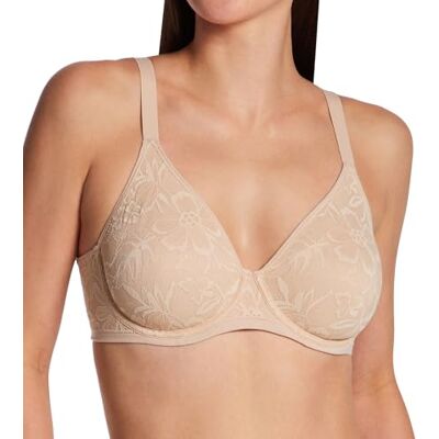 Bali Dames Breathe kanten beugelbeha, ademende modale beha, converteerbare bandjes, Amandel, 80E Bali Dames Breathe kanten beugelbeha, ademende modale beha, converteerbare bandjes, Amandel, 80E