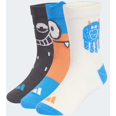 adidas Unisex niños TIRO_NSTER 3PP SOCKS, ray blue/grey six/off white, 6-7 Years adidas Unisex niños TIRO_NSTER 3PP SOCKS, ray blue/grey six/off white, 6-7 Years