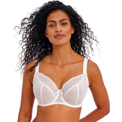 FREYA Fancies Beugel Balkon K Cup BH Ondergoed, Wit, 36GG FREYA Fancies Beugel Balkon K Cup BH Ondergoed, Wit, 36GG