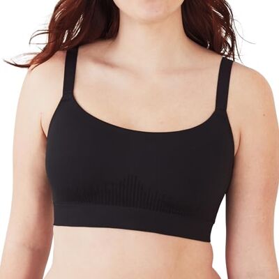 Bali Moderne naadloze damestrui, draadloze bralette met verstelbare bandjes, zwart, medium, zwart, M Bali Moderne naadloze damestrui, draadloze bralette met verstelbare bandjes, zwart, medium, zwart, M