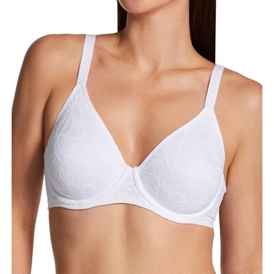 Bali Women's Breathe Lace Underwire, Breathable Modal Bra, Convertible Straps, White Bali Women's Breathe Lace Underwire, Breathable Modal Bra, Convertible Straps, White