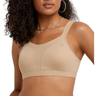 Champion Sportbeha voor dames, spotcomfort, maximale ondersteuning, impactvolle sportbeha voor dames, Naakt, 75E Champion Sportbeha voor dames, spotcomfort, maximale ondersteuning, impactvolle sportbeha voor dames, Naakt, 75E