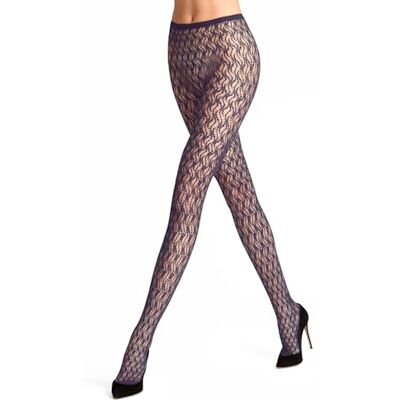FALKE Dames Panty Fluid Fusion W Ti transparent gedessineerd 1 stuk, Rood Wineberry 8761, S FALKE Dames Panty Fluid Fusion W Ti transparent gedessineerd 1 stuk, Rood Wineberry 8761, S