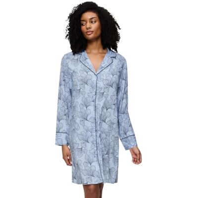 Triumph Women's Boyfriend Fit NDW 03 Nightgown, Blue Combination, 44, Blue Combination, 44 Triumph Women's Boyfriend Fit NDW 03 Nightgown, Blue Combination, 44, Blue Combination, 44