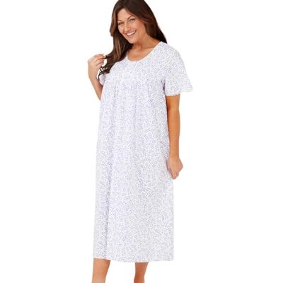 Marlon Womens Rosabel 48" Nightie, Blauwe Draai, 36-38 Marlon Womens Rosabel 48" Nightie, Blauwe Draai, 36-38
