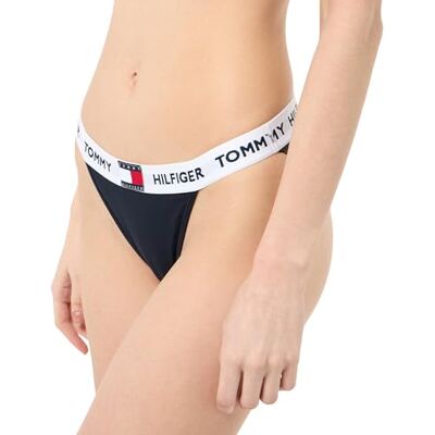 Tommy Hilfiger Dames Tanga Bikini UW0UW0UW05622, coördinaten slip, blauw, XL, Blauw (Woestijnhemel), XL Tommy Hilfiger Dames Tanga Bikini UW0UW0UW05622, coördinaten slip, blauw, XL, Blauw (Woestijnhemel), XL