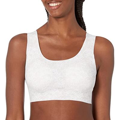 Bali Dames Comfort Revolution Easylite Naadloze Draadloze BH Volledige Dekking, Witte Print, XXL Bali Dames Comfort Revolution Easylite Naadloze Draadloze BH Volledige Dekking, Witte Print, XXL