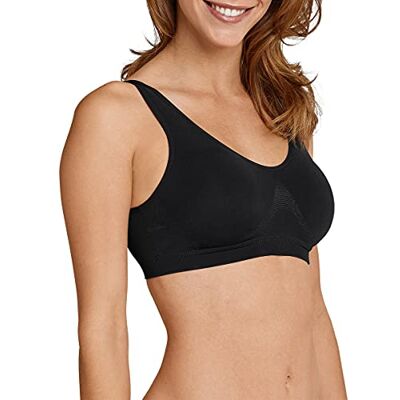 Schiesser Dames cups bustier, zwart, M Schiesser Dames cups bustier, zwart, M