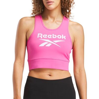 Reebok Identity Big Logo Cotton Bralette dames Trainingsbeha Reebok Identity Big Logo Cotton Bralette dames Trainingsbeha