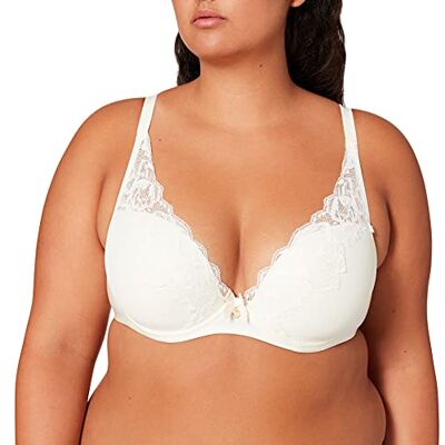 Chantelle Dames Orangerie Co Sg Coque Sexy T-shirt BH, ivoor, 80G Chantelle Dames Orangerie Co Sg Coque Sexy T-shirt BH, ivoor, 80G