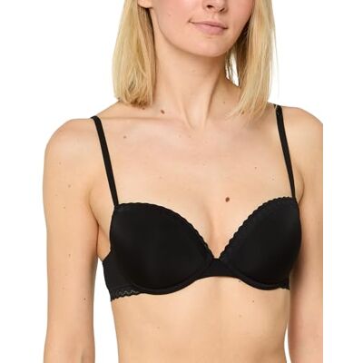 Nur Die Daily Micro BH met push-up met beugel, lichte vulling, kant & verstelbare bandjes, microvezel, mooi decolleté voor dames Nur Die Daily Micro BH met push-up met beugel, lichte vulling, kant & verstelbare bandjes, microvezel, mooi decolleté voor dames
