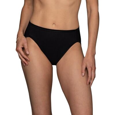 Vanity Fair Dames Verlichting Katoen Hi Cut Panty Slip zwart XXL Vanity Fair Dames Verlichting Katoen Hi Cut Panty Slip zwart XXL