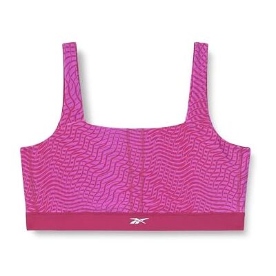Reebok Q2 Hype Pack Blocked AOP Bralette, Very Berry, XL Reebok Q2 Hype Pack Blocked AOP Bralette, Very Berry, XL