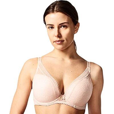 Chantelle FESTIVITE, diepe beha met schalen, lingerie voor dames, Vlees, 70B Chantelle FESTIVITE, diepe beha met schalen, lingerie voor dames, Vlees, 70B