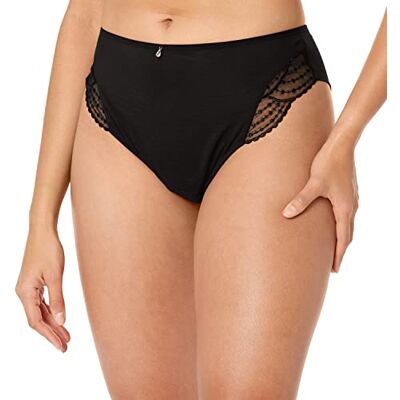 Elomi Glamour Priya Braziliaanse slipje, De zwarte, 40-42 Elomi Glamour Priya Braziliaanse slipje, De zwarte, 40-42