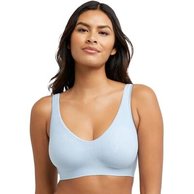 Bali Comfort Revolution Wirefree Bra met slimme maten, ondoorzichtig, dames, Azteekse blauwe vlucht, L Bali Comfort Revolution Wirefree Bra met slimme maten, ondoorzichtig, dames, Azteekse blauwe vlucht, L